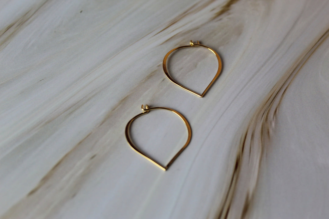 Lotus Petal Hoops