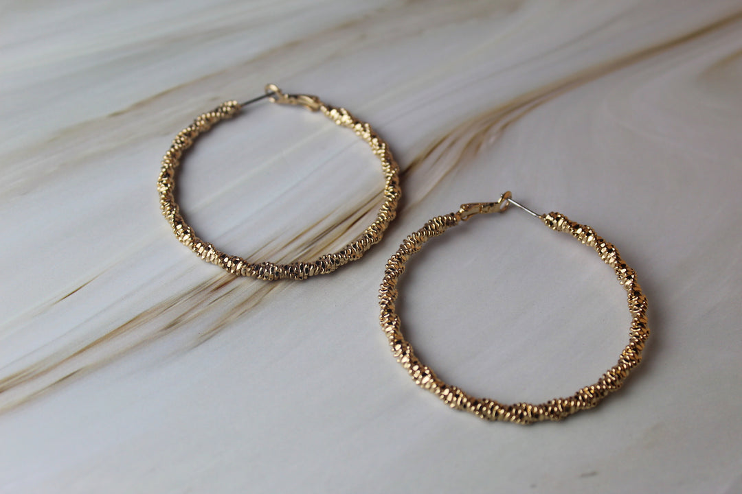 Rebecca Textured Hoop