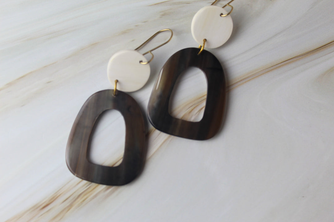 Open Oblong Earrings