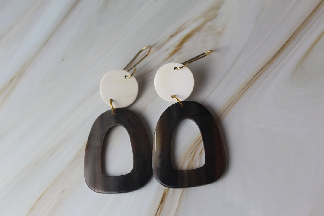 Open Oblong Earrings