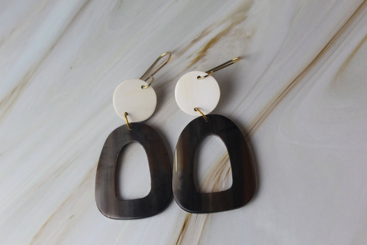 Open Oblong Earrings