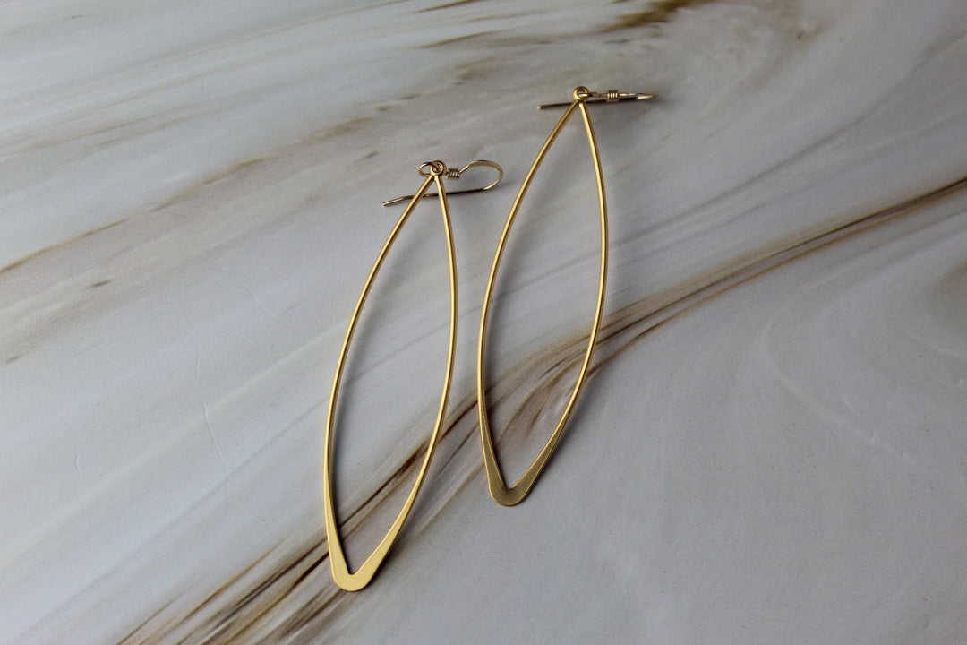 Long Marquis Earrings