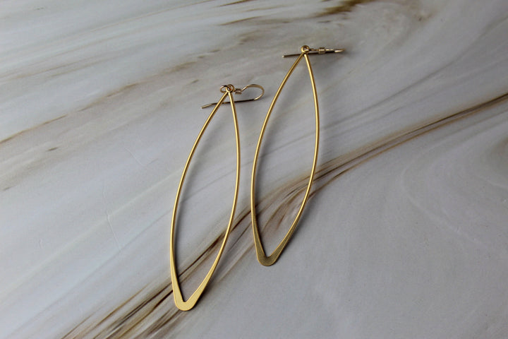Long Marquis Earrings